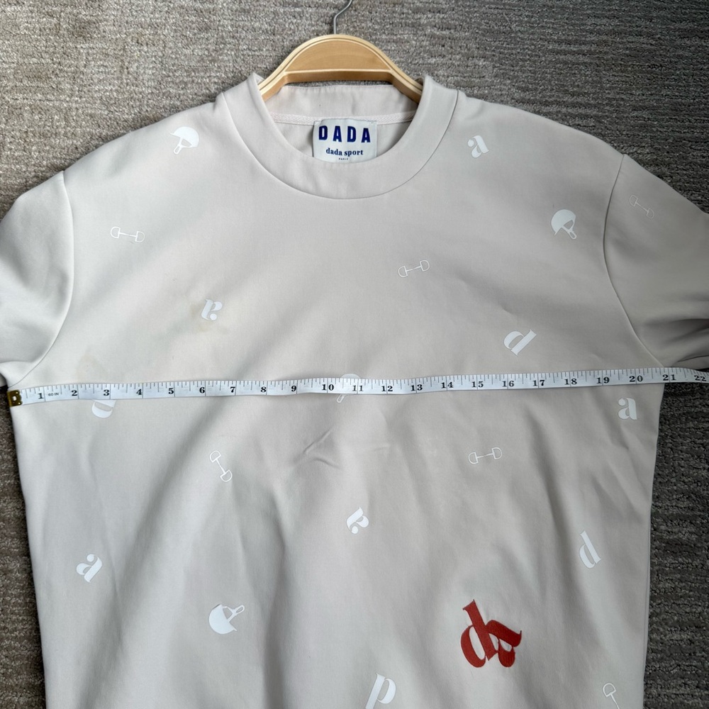 Dada Sport Paris Diamant Equestrian Technical Sweatshirt - Cream/Tan XS - Picture 6 of 11